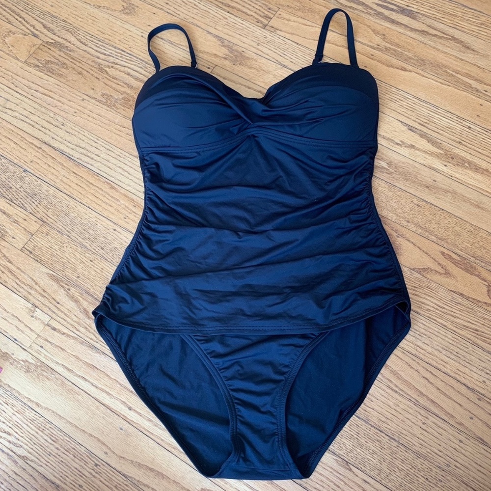 Tommy Bahama Black One Piece Swim Suit